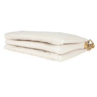 Louis Vuitton Cream Puffy Lambskin Monogram Coussin PM