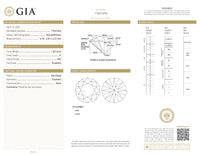 GIA Certified 1.20 Ct Round cut G VS2 Loose Diamond