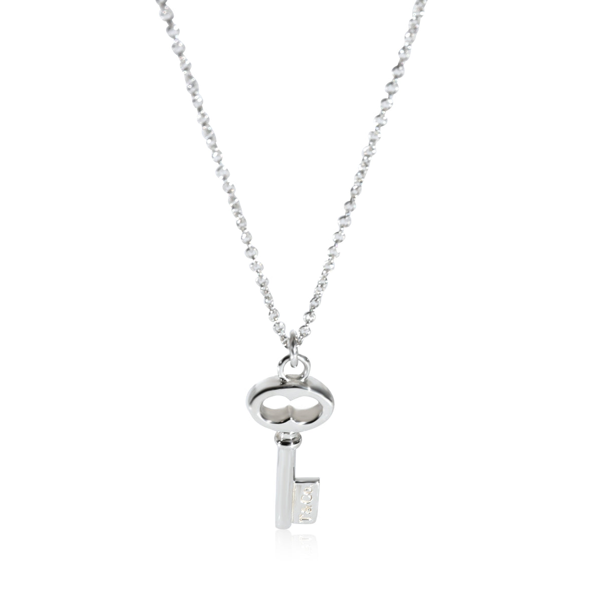 Tiffany & Co. Mini Oval Key Pendant in Sterling Silver