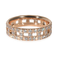 Tiffany & Co. Tiffany T Wide Diamond Ring in 18k Rose Gold 0.99 CTW