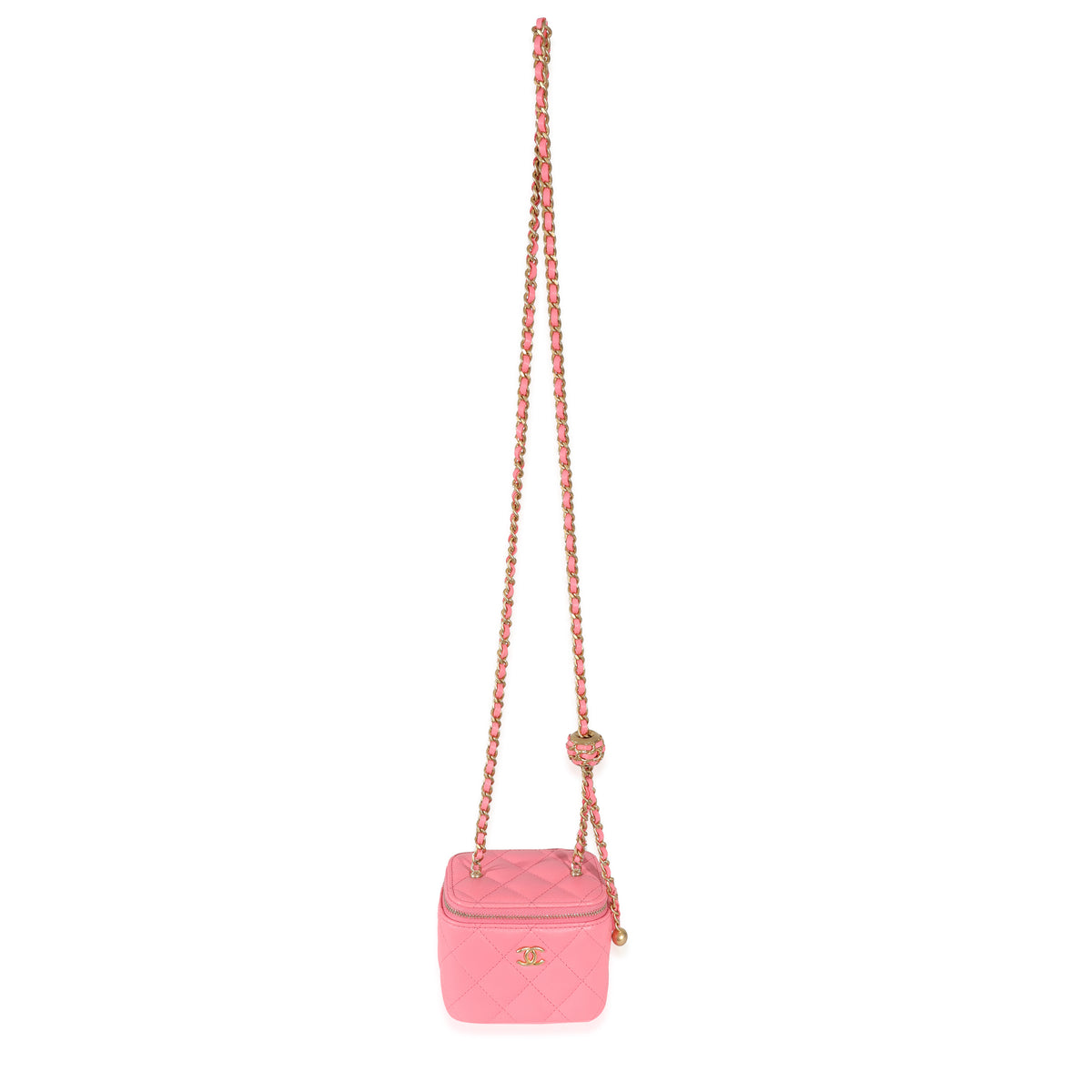Chanel Mini Vanity Case w/ Chain - Pink Mini Bags, Handbags - CHA956907