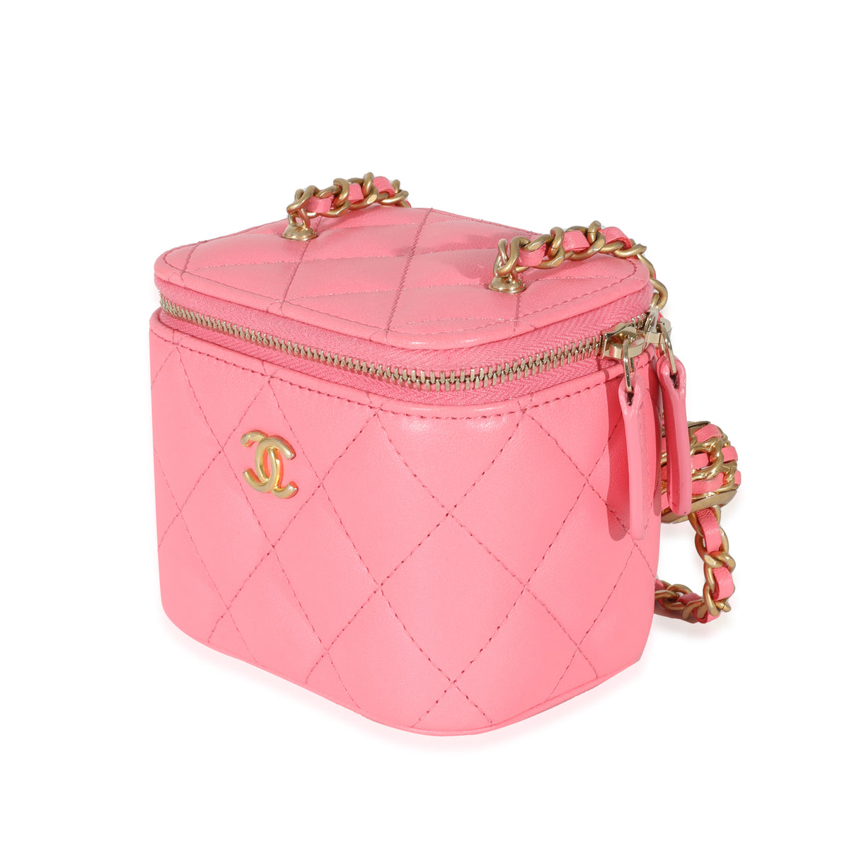 Chanel Pink Lambskin Coco Pearl Crush Mini Vanity Case, myGemma, JP