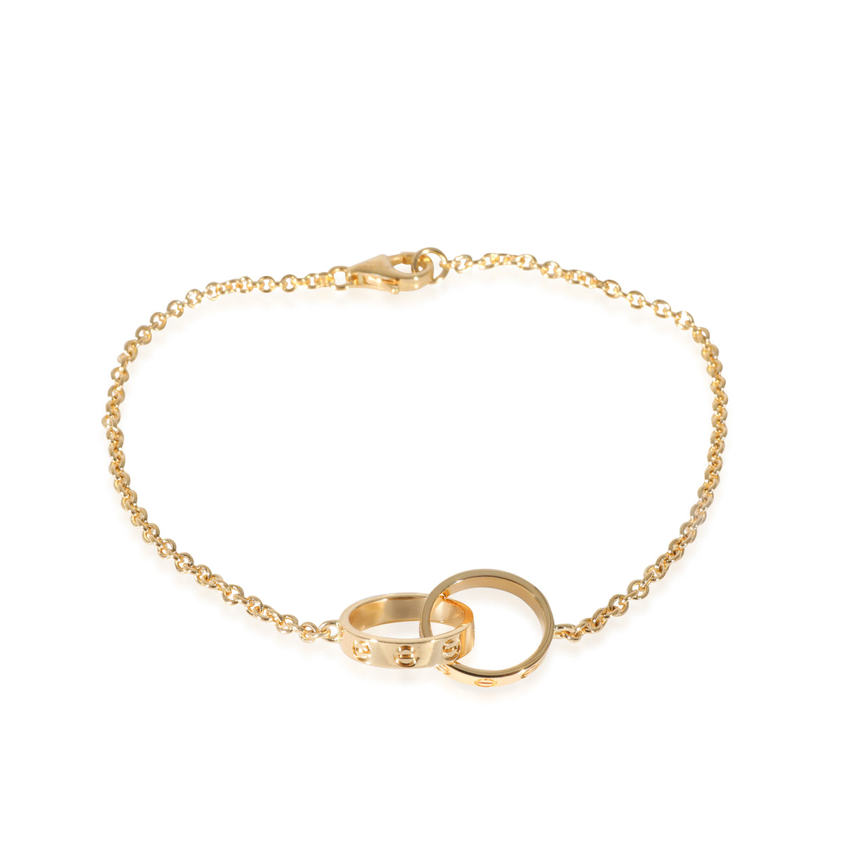 Cartier Love Interlocking Circles Bracelet in 18k Yellow Gold