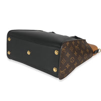 Louis Vuitton Black & Tan Calfskin And Monogram Canvas On My Side MM