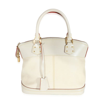 Louis Vuitton Ivory Leather Suhali Lockit MM