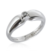 Tiffany & Co. Elsa Peretti Teardrop Ring in Platinum 0.06 CTW