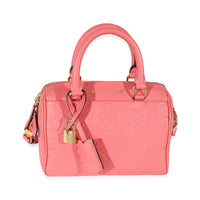 Louis Vuitton Pink Monogram Empreinte Speedy Bandoulière NM 20