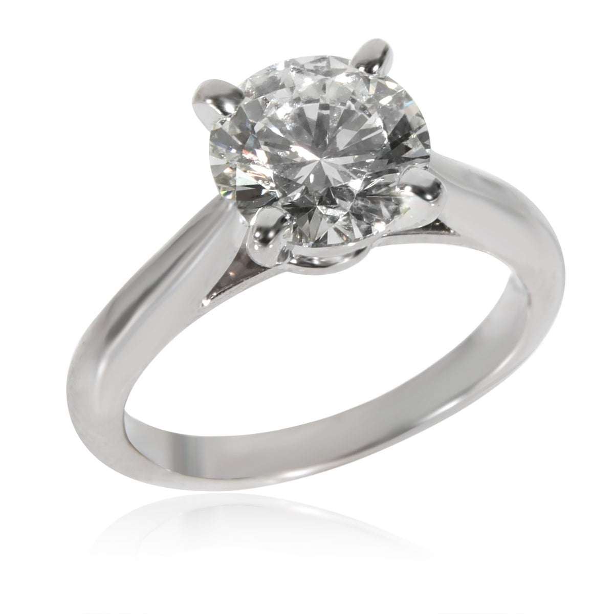 Cartier 1895 Diamond Solitaire Engagement Ring in Platinum H VS1 1.8 CTW