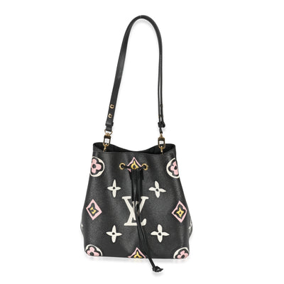 Louis Vuitton Black Giant Monogram Canvas Wild At Heart NeoNoe MM