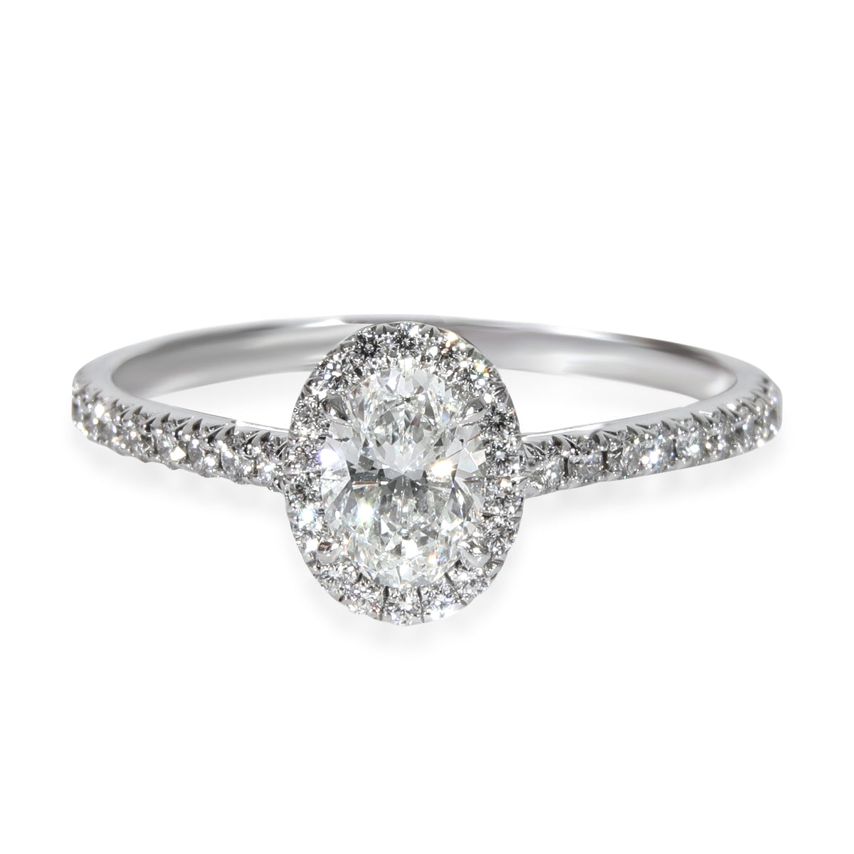 Tiffany & Co. Soleste Diamond Engagement Ring in  Platinum F VS1 0.73 CT