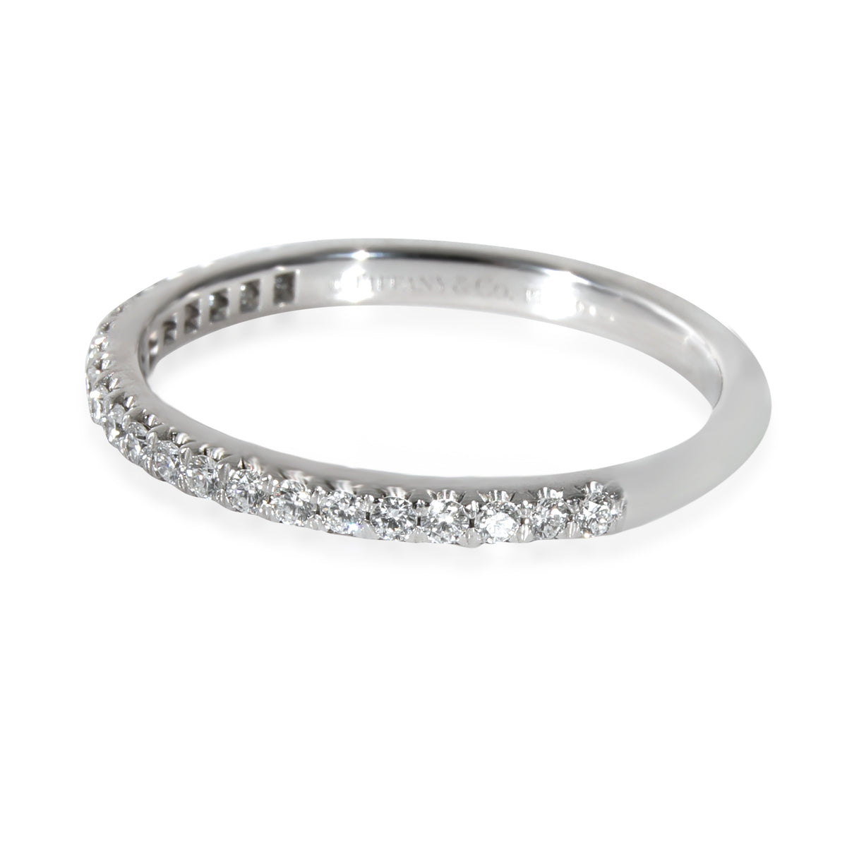 Tiffany & Co. Soleste Half Eternity Diamond Wedding Band in Platinum 0.17 CTW