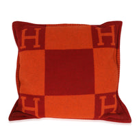 Hermès Wool Cashmere Red Orange Avalon GM