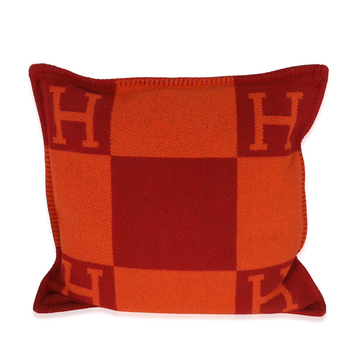 Hermès Wool Cashmere Red Orange Avalon GM