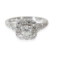 Neil Lane Halo Diamond Engagement Ring in 14k White Gold I-J I1-I2 2.15 CTW