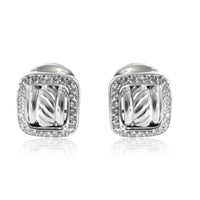 David Yurman Cable Collection Earrings in  Sterling Silver 1.5 CTW