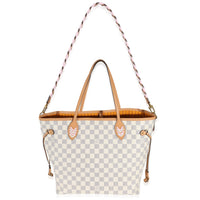 Louis Vuitton Damier Azur Braided Neverfull MM Shoulder Tote – Italy Station