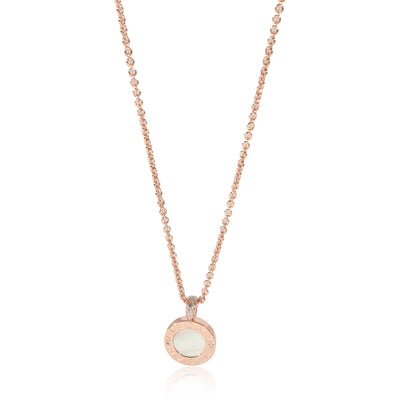 BVLGARI Bvlgari Bvlgari Mother of Pearl Pendant in 18k Rose Gold 0.06 CTW