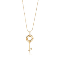 Tiffany & Co. Atlas Keys Diamond Pendant in 18k Yellow Gold 0.01 CTW