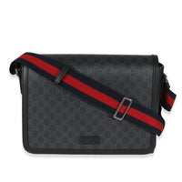 Gucci GG Supreme Canvas Web Flap Messenger Bag