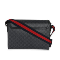 Gucci GG Supreme Canvas Web Flap Messenger Bag