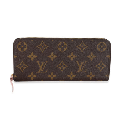 Louis Vuitton Monogram Canvas Rose Ballerine Clemence Wallet