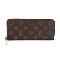 Louis Vuitton Monogram Canvas Rose Ballerine Clemence Wallet