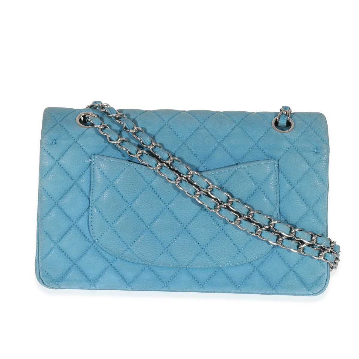 Chanel Blue Matte Caviar Medium Classic Double Flap Bag, myGemma, FR