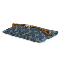 Louis Vuitton Blue Monogram Denim Plat Pochette