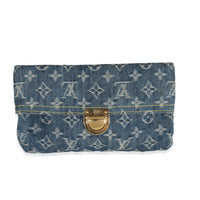 Louis Vuitton Blue Monogram Denim Plat Pochette