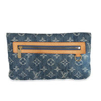 Louis Vuitton Blue Monogram Denim Plat Pochette