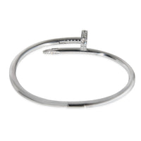 Cartier Juste Un Clou Diamond Bracelet in 18k White Gold 0.58 CTW