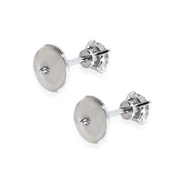 Cartier Platinum Diamond Stud 1895 Earrings 2.01 Carat F/VS1 at