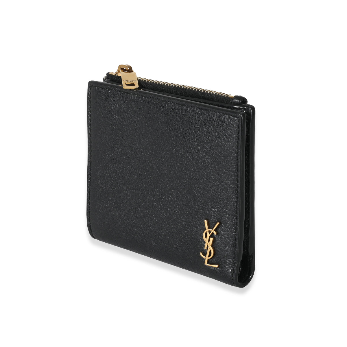 Saint Laurent - Cassandre Tiny leather bifold wallet Saint Laurent