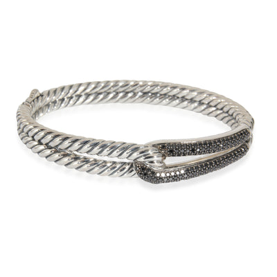 David Yurman Labyrinth Bracelet in  Sterling Silver 0.84 CTW,  X Small