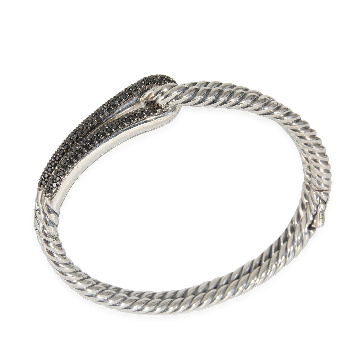 David Yurman Labyrinth Bracelet in  Sterling Silver 0.84 CTW,  X Small