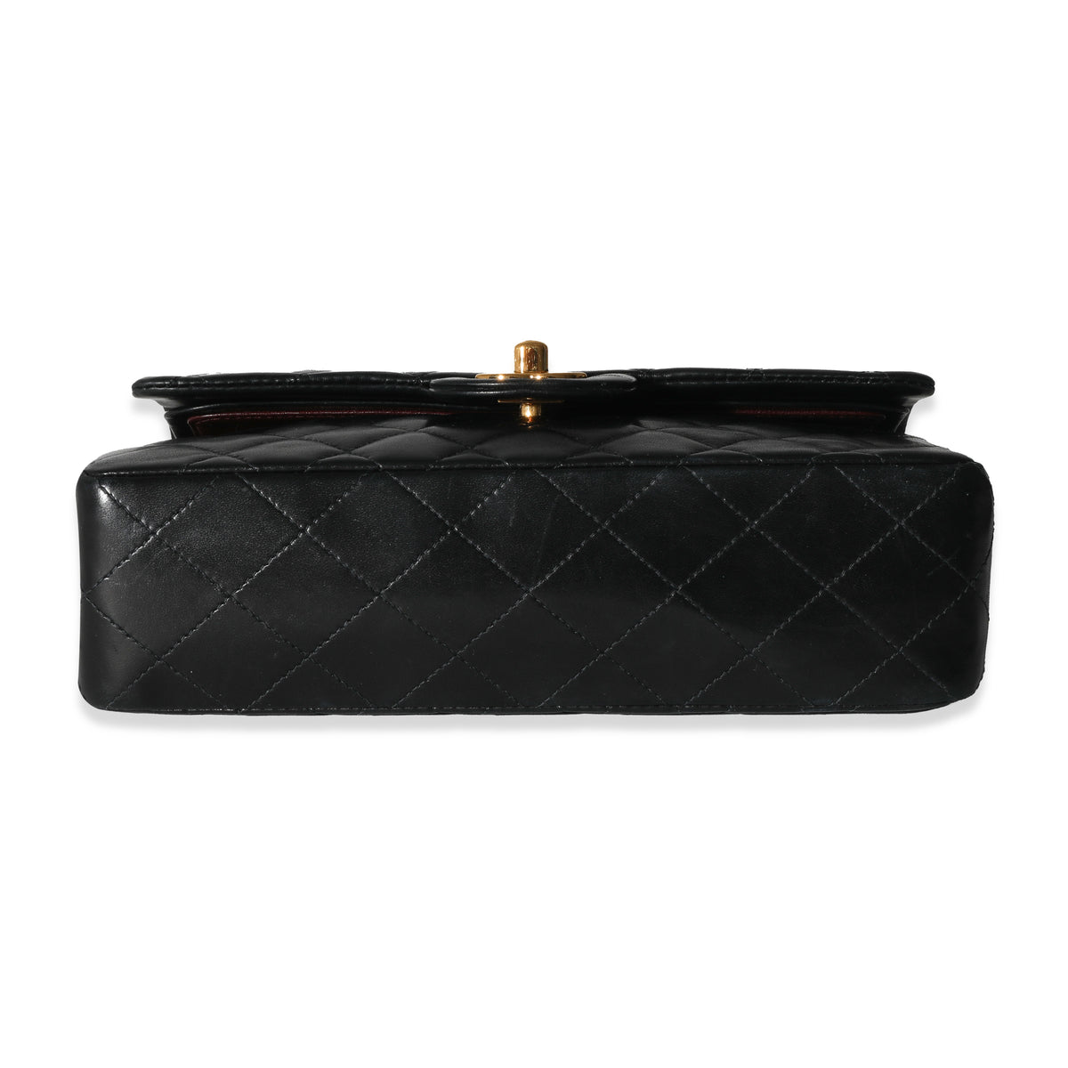 Chanel Vintage Black Lambskin Small Classic Flap Bag