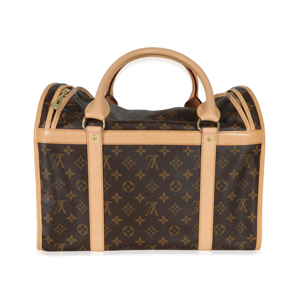Louis Vuitton Dog bag in Monogram canvas and leather Dark brown