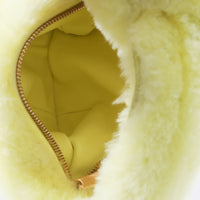 Bottega Veneta Pale Yellow Shearling Mini Jodie