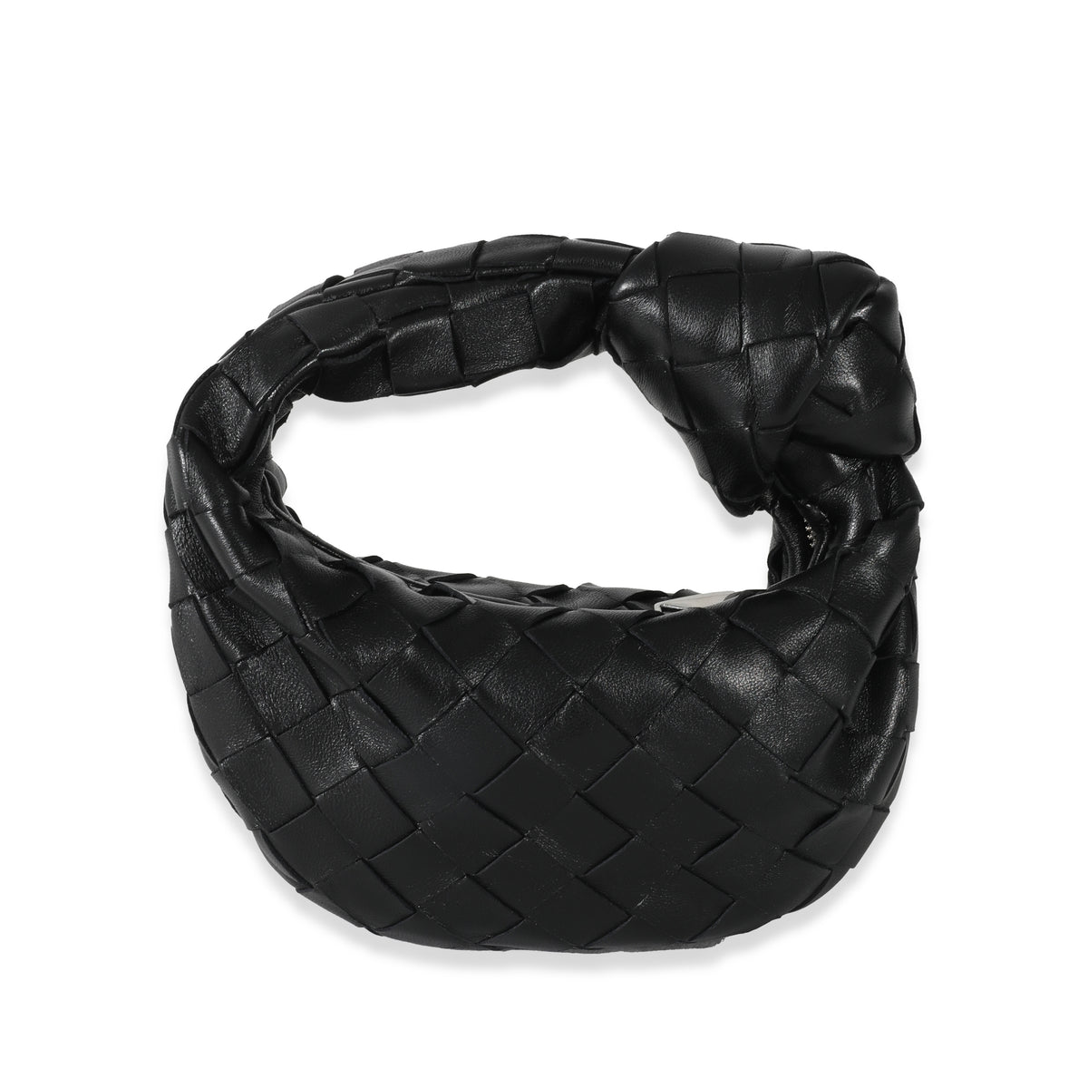 Bottega Veneta Black Intrecciato Lambskin Candy Jodie