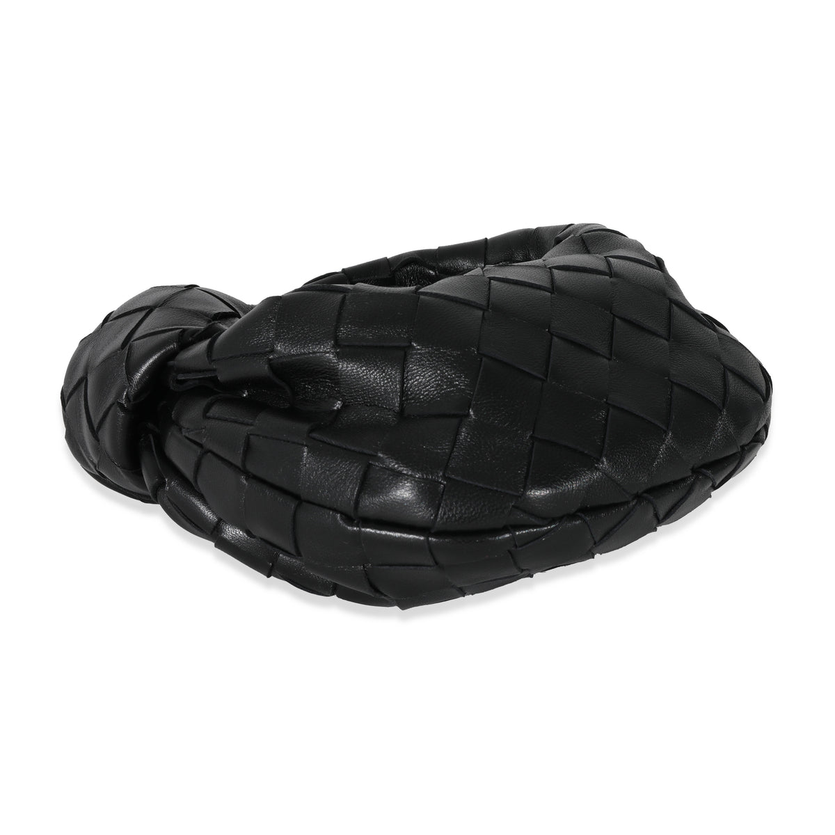 Bottega Veneta Black Intrecciato Lambskin Candy Jodie