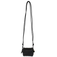 Bottega Veneta Black Intrecciato Candy Loop Camera Bag