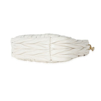 Miu Miu White Nappa Matelassé Mini Wander Hobo