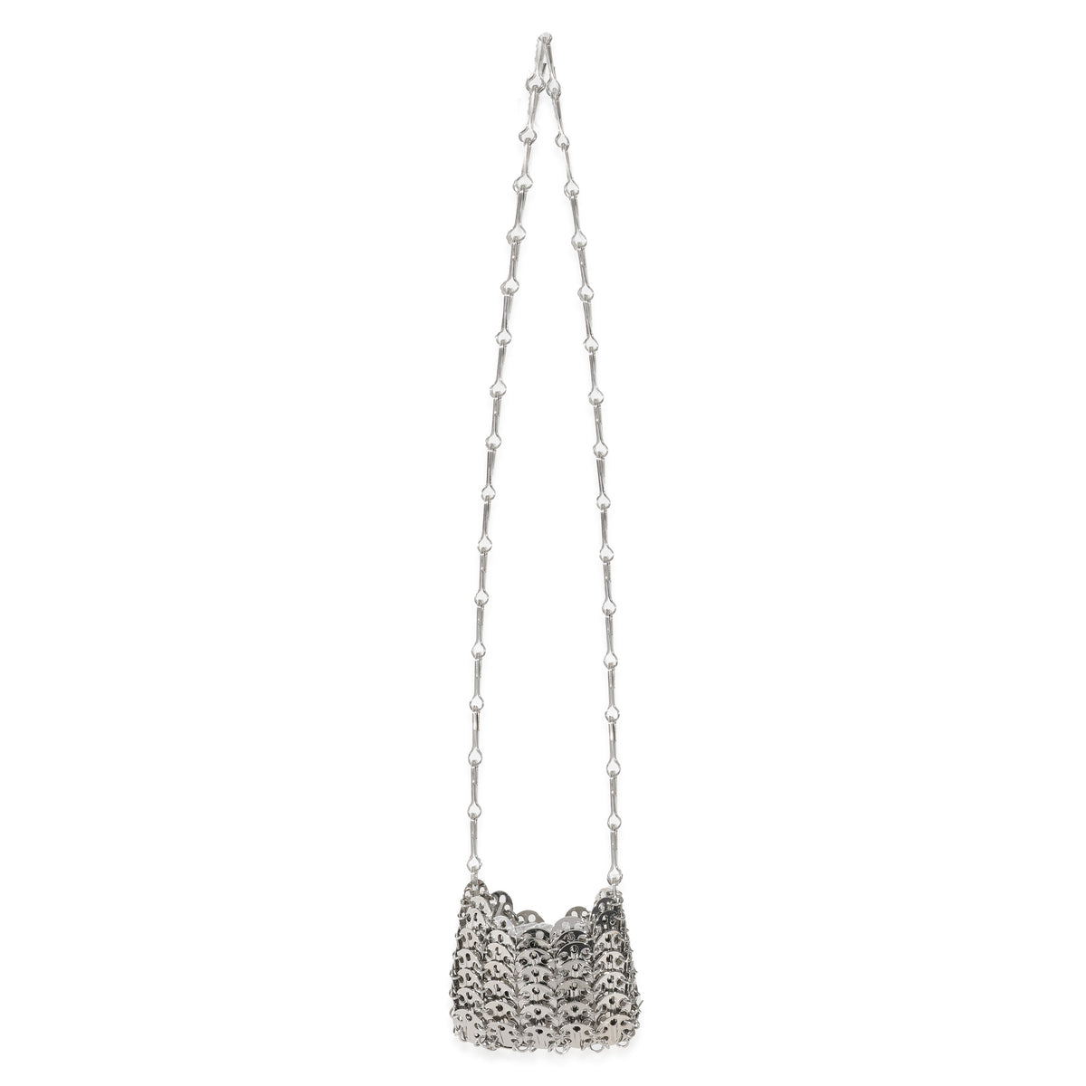 Paco Rabanne Silver Metal Micro 1969 Bag