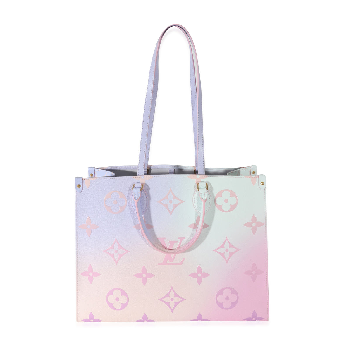 Pink Louis Vuitton LV Escale Onthego GM Rainbow