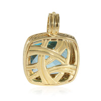 David Yurman Albion Topaz Diamond Pendant in 18K Yellow Gold 0.5 CTW