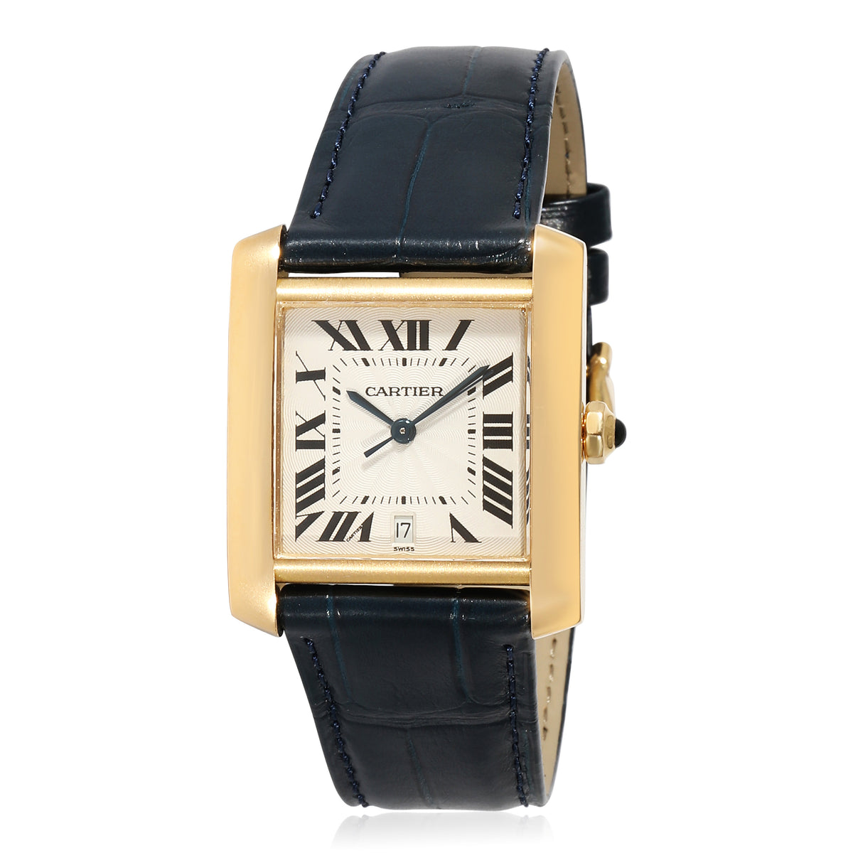 Cartier Tank Francaise 18k Yellow Gold Men's Automatic Watch W5000156