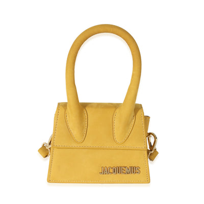 Jacquemus Yellow Suede Le Chiquito Bag