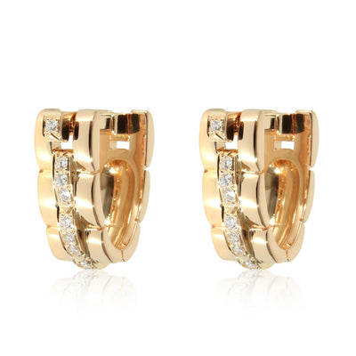 Cartier Maillon Panthere Cufflinks in 18K Yellow Gold 0.35 Ctw