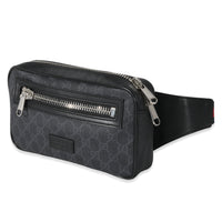 Gucci Soft Black GG Supreme Web Belt Bag