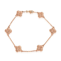 Van Cleef & Arpels Sweet Alhambra Bracelet in 18k Rose Gold